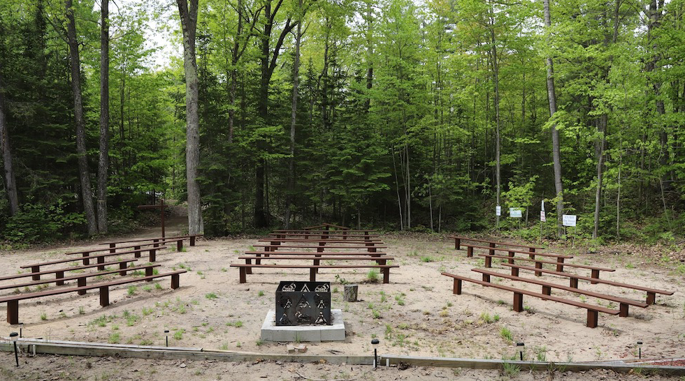 Millar Pit – Main Campfire Area adjacent to upper ridge